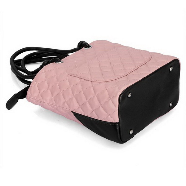 7A Discount Chanel Cambon Middle Shoulder Bags 25167 Pink-Black